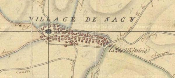 Sacy carte historique