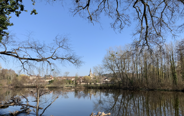 Vermenton clocher en hiver